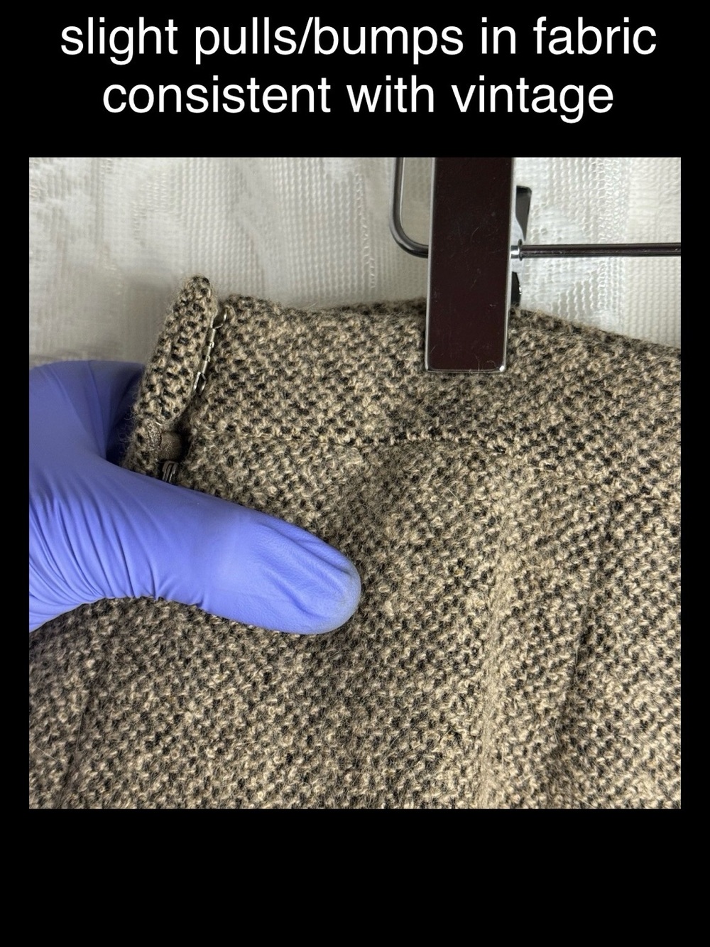 Vintage 90s Oscar de la Renta Tweed Skirt Brown Pleated Kick Flounce USA Size 14 - Picture 3 of 10